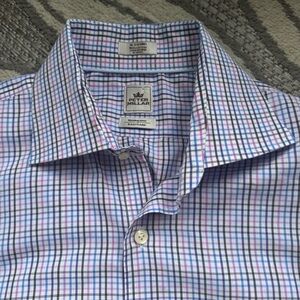 Peter Millar Men’s Nanoluxe Easycare Long Sleeve Button-Down‎ Size 16.5 Long